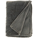 Charcoal Faux Sheared Mink Throw