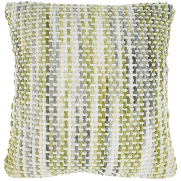 Green Space Dye Woven Pillow Kirklands Home