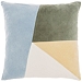 Earth Tones Color Block Velvet Pillow