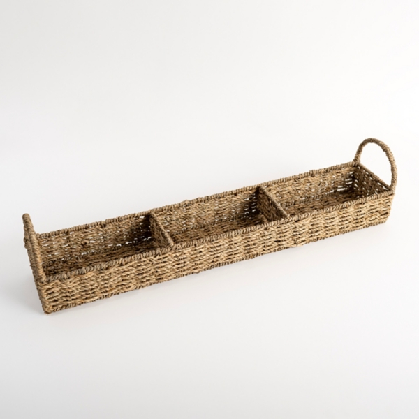 Seagrass Woven 3Section Tray Kirklands Home