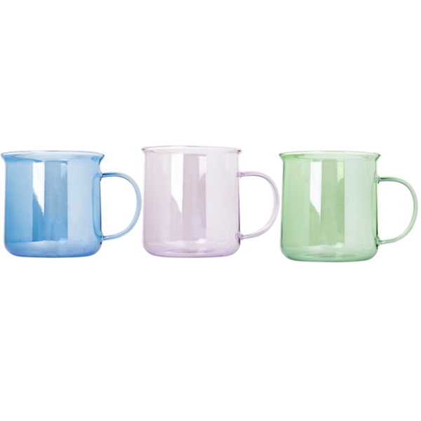 Retro Iridescent Glass Mugs, Set of 6 Kirklands Home