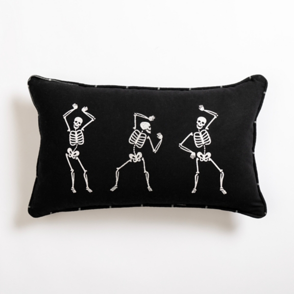 Dancing Skeletons Pillow, Halloween Pillow, Mystic Gifts, Mystical