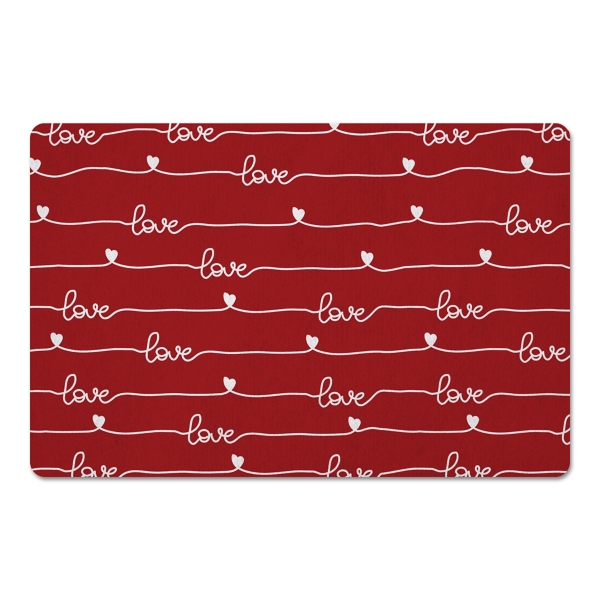 Red Love Script Kitchen Mat Kirklands Home