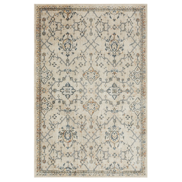 Cream Granary Floral Area Rug, 8x10 Kirklands Home