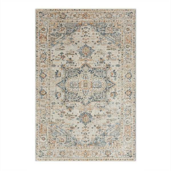 Cream Hartley Medallion Area Rug, 8x10 Kirklands Home