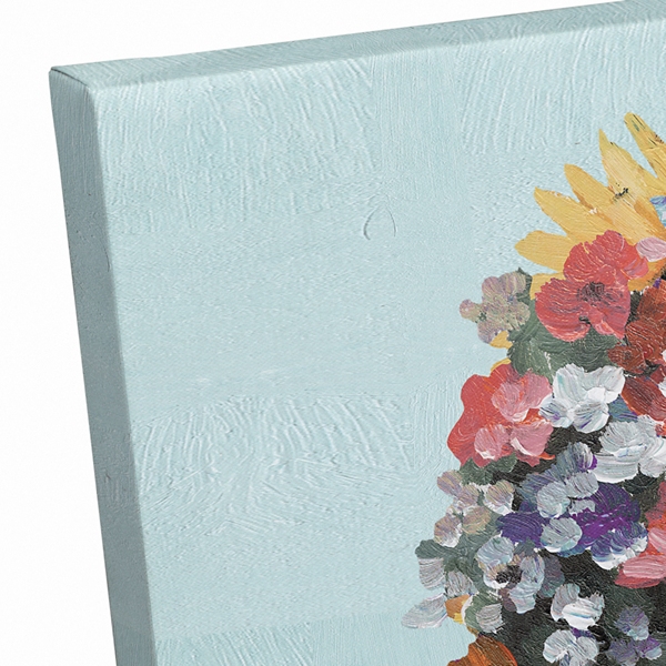 Floral Bathtub Canvas Art Print