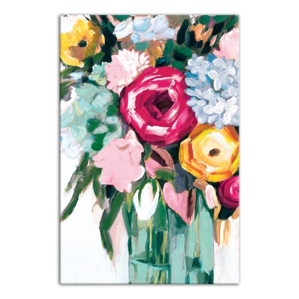 Bright Painted Flowers Canvas Art Print | Kirklands Home