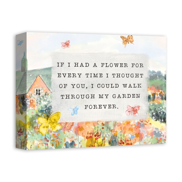 If I Had a Flower Canvas Art Print
