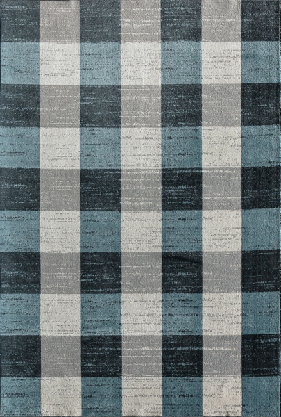 Jameson Blue Buffalo Check Area Rug, 8x10 Kirklands Home