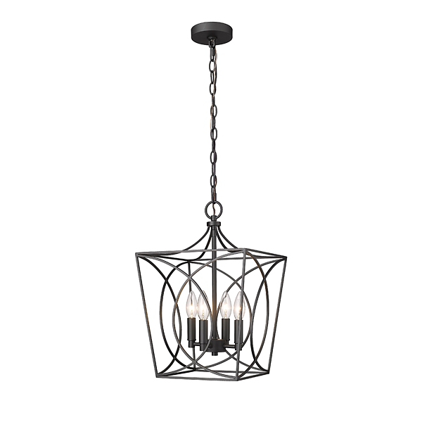 Black Metal Open Swirl Pendant Light Kirklands Home