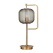 Gold Smoked Glass Shade Table Lamp