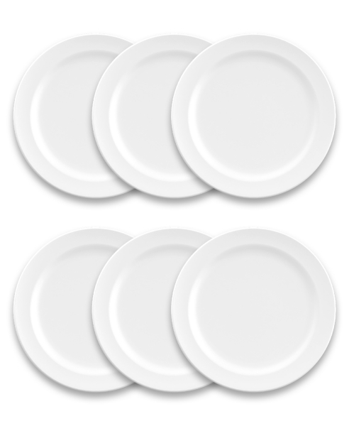 Classic White Melamine Dinner Plates, Set of 6 Kirklands Home
