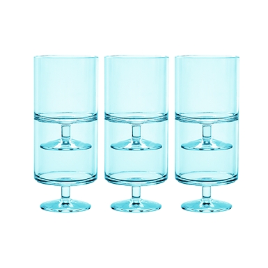 Bandesun Wine Glasses Set of 6 - Beads Goblet Glass