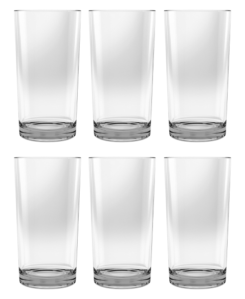 Lynn Clear Shatterproof Tall Glasses, Set of 6 Kirklands Home