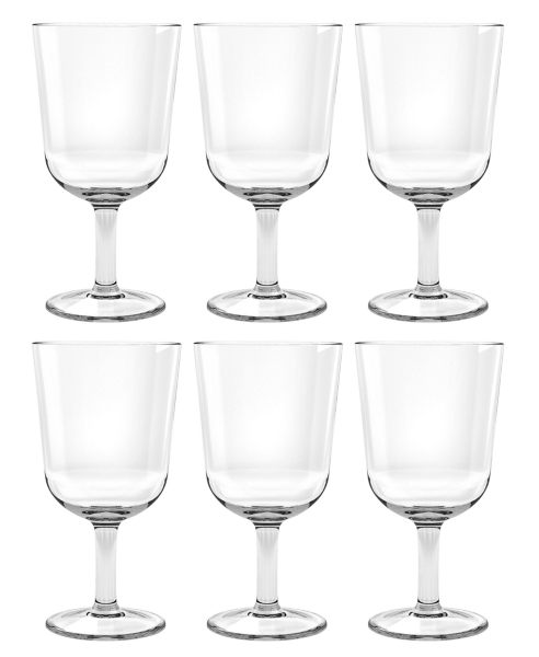 Clear Acrylic Wine Glasses, Set of 6 Kirklands Home