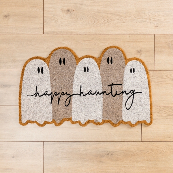 Happy Haunting Ghost Doormat Kirklands Home