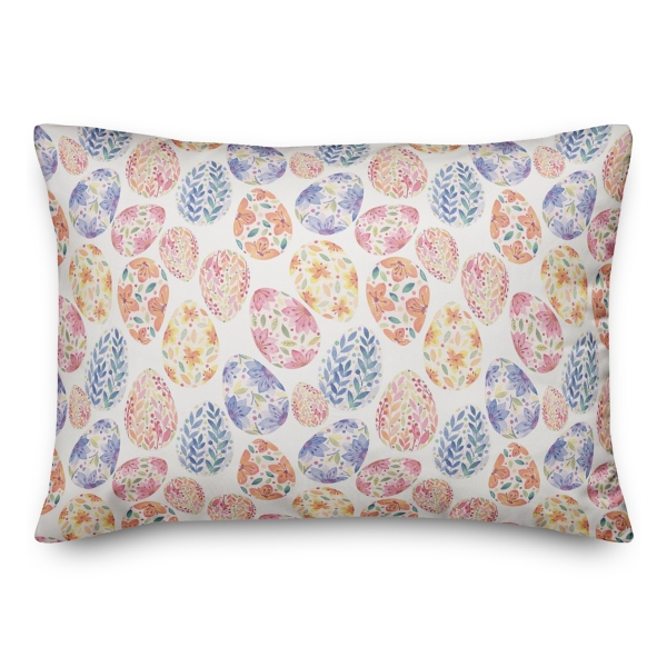 Floral Easter Eggs Lumbar Pillow Kirklands Home