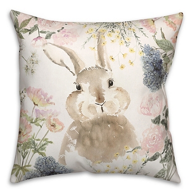 Bunny Outdoor Lumbar Pillow