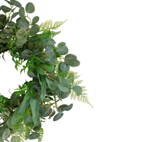 Green Mixed Foliage Spring Wreath