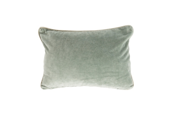 Bay Green Heirloom Velvet Lumbar Pillow | Kirklands Home