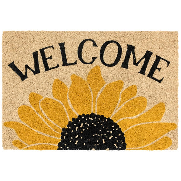 Flower Welcome Mat, Sunflower Doormat, Summer Doormat