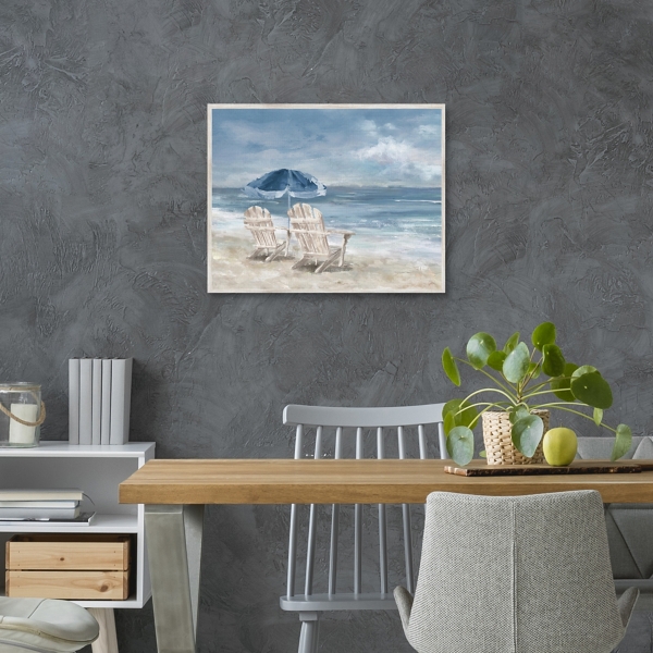 In Waiting Framed Canvas Art Print