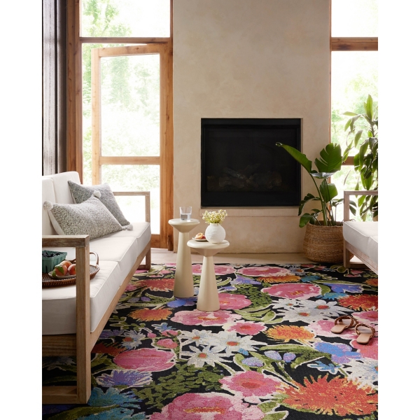 Midnight Garden Party Indoor/Outdoor Rug