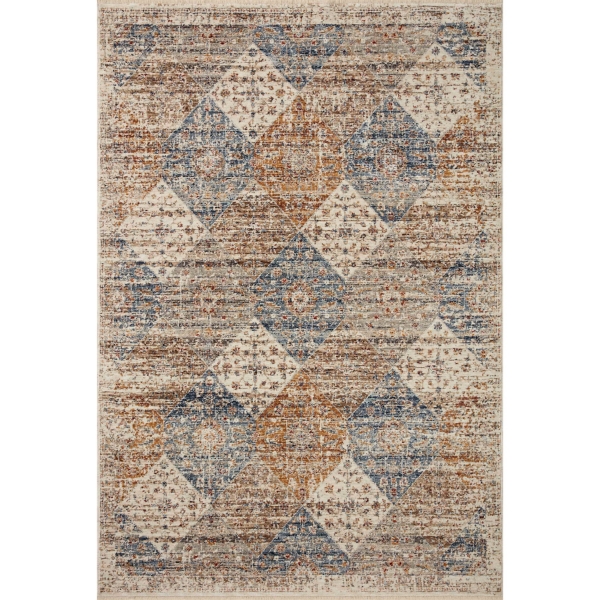 Neutral Diamond Patchwork Area Rug, 7x10 Kirklands Home