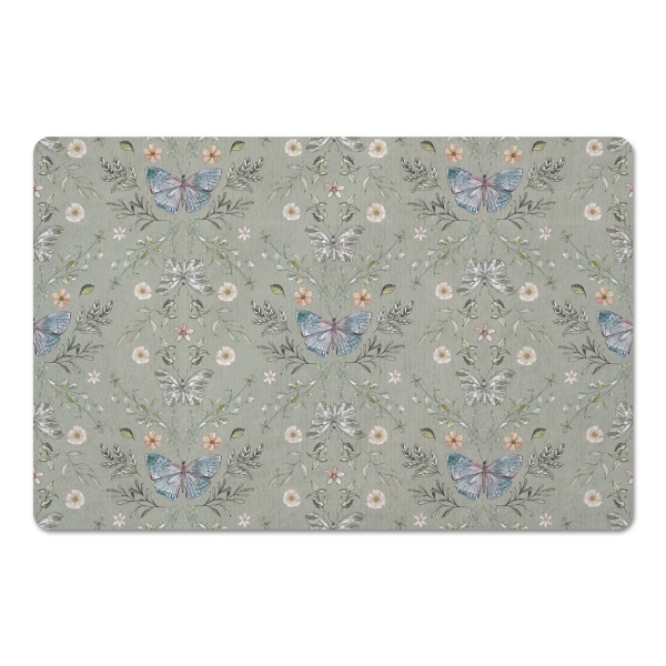 Sage Botanical Butterfly Floor Mat Kirklands Home