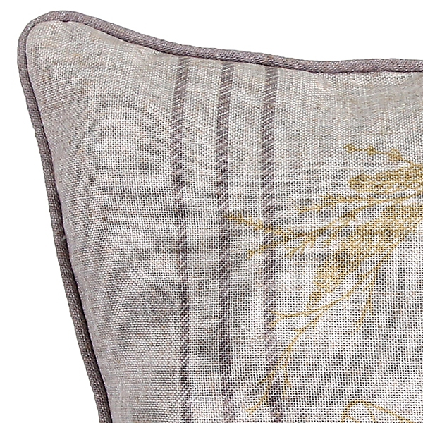 Yellow Bee and Laurels Pillow