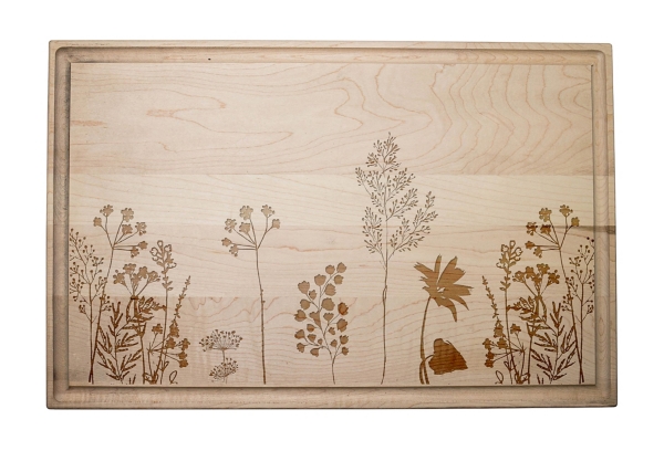 Wildflower Garden Maple Wood Cutting Board Kirklands Home