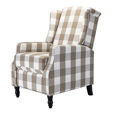 Gray buffalo plaid accent chair new arrivals