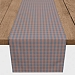 Blue and Orange Plaid Table Runner, 72 in.