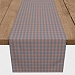 Blue and Orange Plaid Table Runner, 90 in.