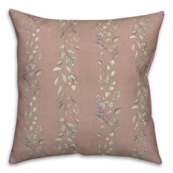 Mauve Botanical Vines Pillow | Kirklands Home