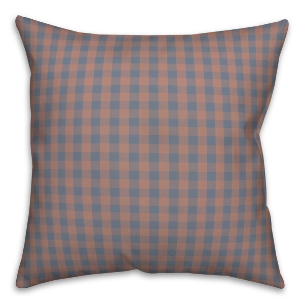 Blue and Orange Plaid Pillow Kirklands Home