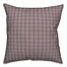 Blue and Orange Plaid Pillow