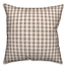 Gray and White Plaid Pillow