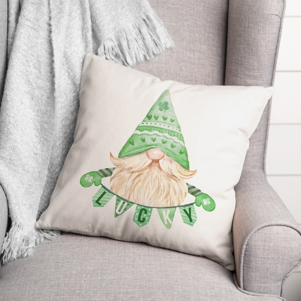 Lucky Gnome Pillow