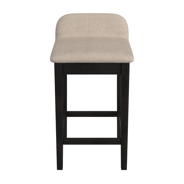 Black Lowback Padded Counter Stool Kirklands Home   294459