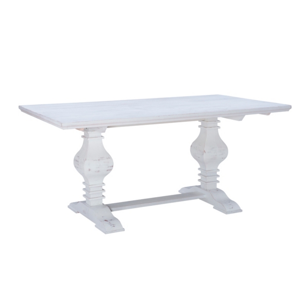 White Wood Pedestal Dining Table Kirklands Home