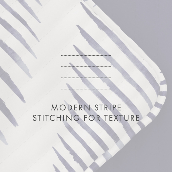 Navy Diamond Line Reversible 3-pc. King Quilt Set