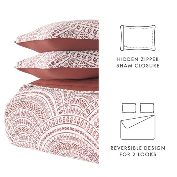 Terra Scalloped Reversible 2-pc. Twin Quilt Set