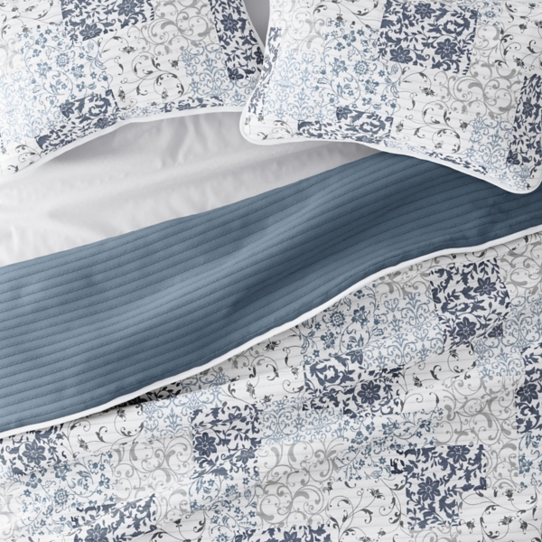 Patchwork Reversible 2-pc. Twin Quilt Set