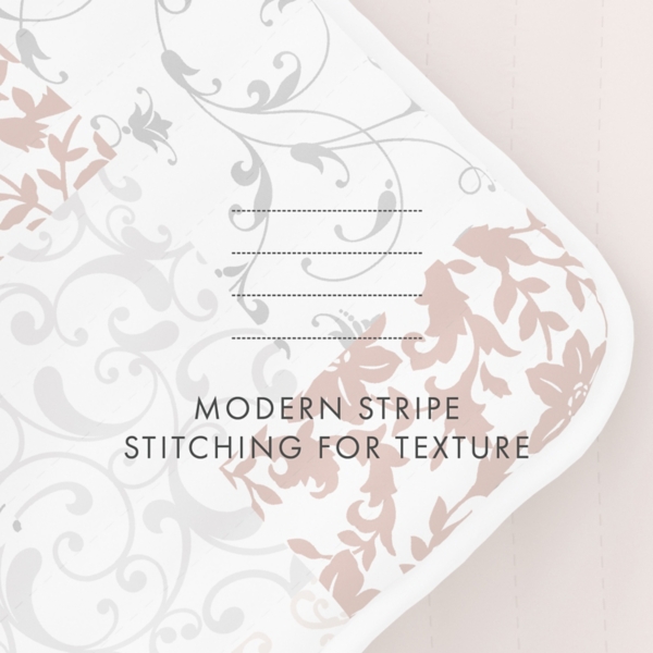 Blush Patchwork Reversible 3-pc. Queen Quilt Set