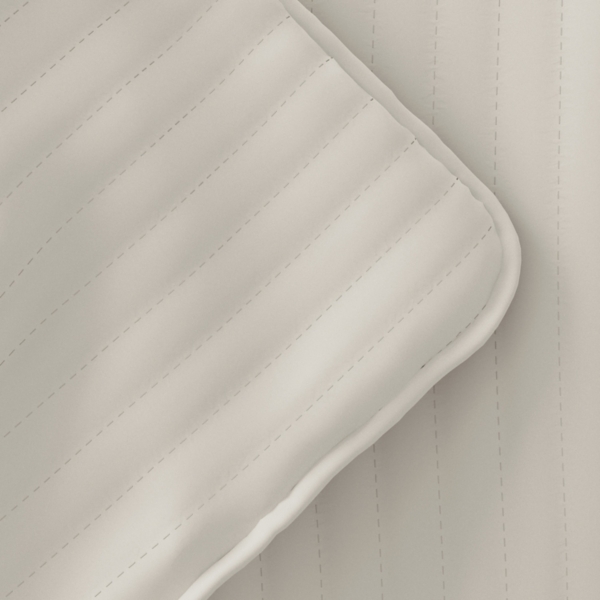 Natural Stitched Stripes 2-pc. Twin Quilt Set