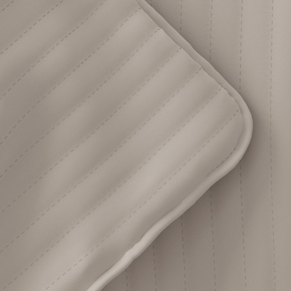 Latte Stitched Stripes 3-pc. King Quilt Set