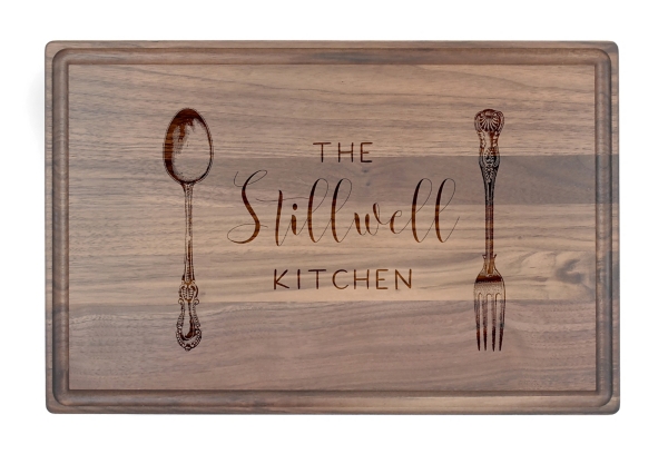 Personalized Utensils Walnut Cutting Board Kirklands Home