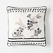 Black and White Illustrated Bunnies Pillow