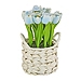 Blue Tulip Arrangement in Basket